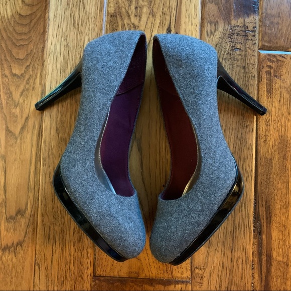 Christian Siriano | Gray Wool Like Pumps | Sz 9 - Picture 4 of 13